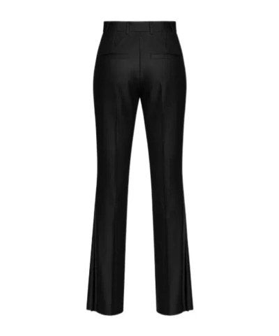 Giuseppe Di Morabito Flared Virgin Wool Trousers In Black
