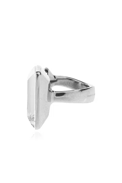 Dries Van Noten Openwork Ring In Metallic