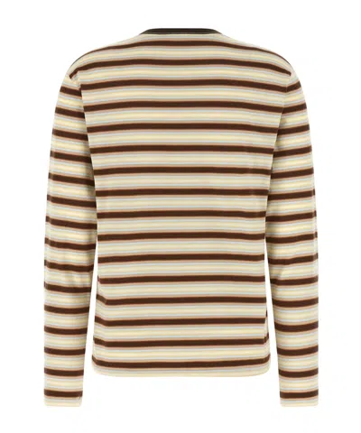Auralee Gradient Striped Long-sleeved T-shirt In Multi