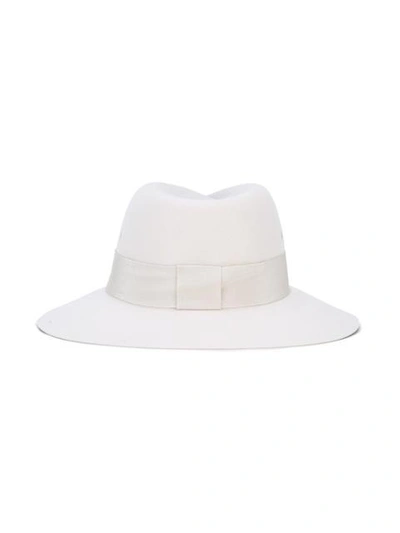 Shop Maison Michel Trilby Hat In Neutrals