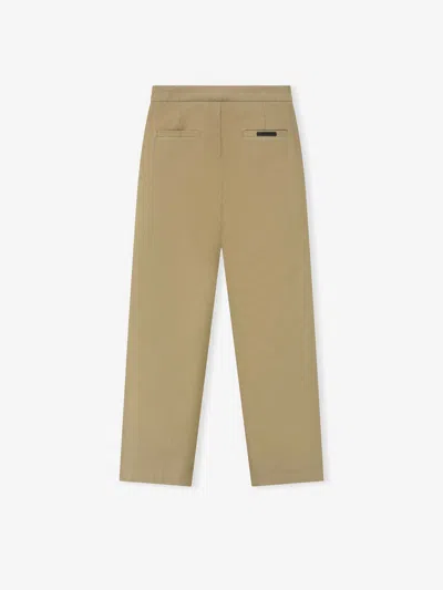 Essentials Drawstring Casual Pants In Brown