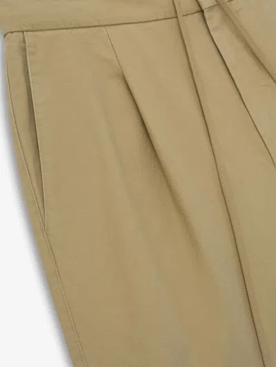 Essentials Drawstring Casual Pants In Brown