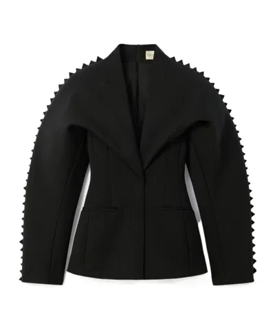 Jacquemus Structured Tailored Jacket In Black