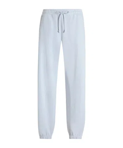 Dolce & Gabbana Drawstring Logo Track Pants In Blue