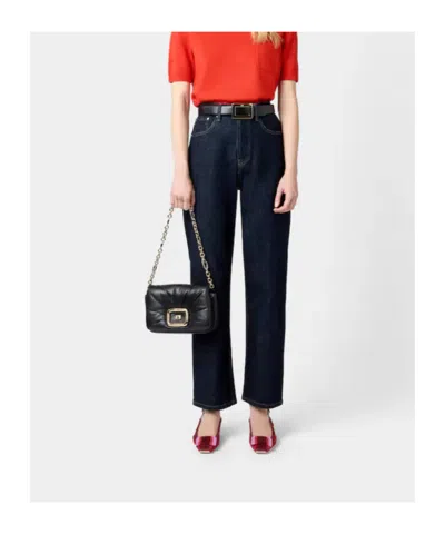 Roger Vivier Belle Vivier 45 Color-block Patent-leather Slingback Pumps In Red