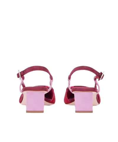 Roger Vivier Belle Vivier 45 Color-block Patent-leather Slingback Pumps In Red