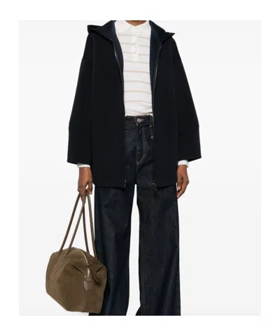 Max Mara Long-sleeved Sweatshirt In Black