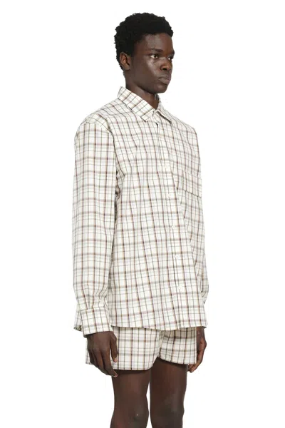 Bryan Jimene`z Check-pattern Shirt In White