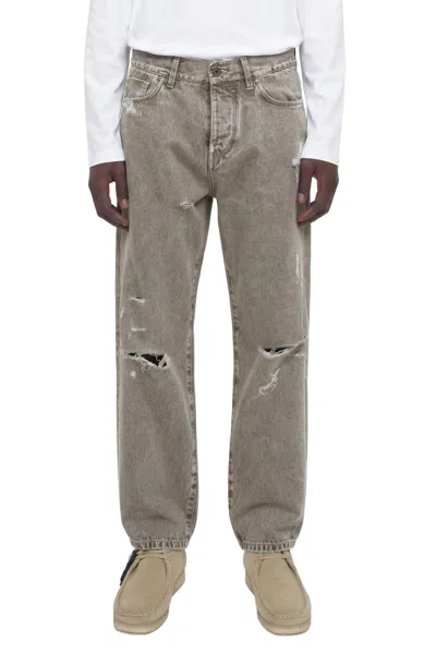 Trc Distressed Elasticated-cuff Jeans In Multi