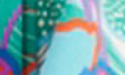 Saachi Blob Pattern Ruana In Multi