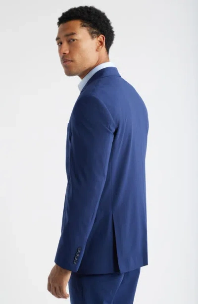 Nordstrom Henrik Trim Fit Solid Stretch Wool Suit Jacket In Blue