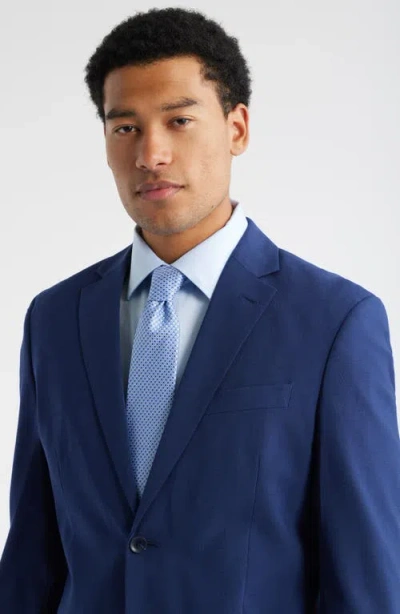 Nordstrom Henrik Trim Fit Solid Stretch Wool Suit Jacket In Blue