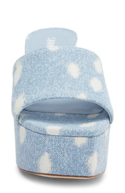 Stuart Weitzman Square High Platform Sandal In Multi