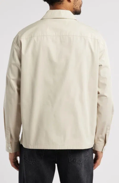 Frame Double Pocket Overshirt In Neutral