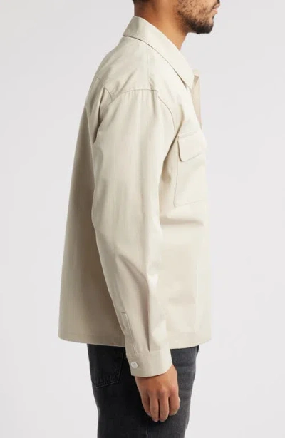 Frame Double Pocket Overshirt In Neutral