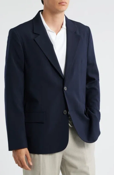 Frame Wool Blazer In Blue
