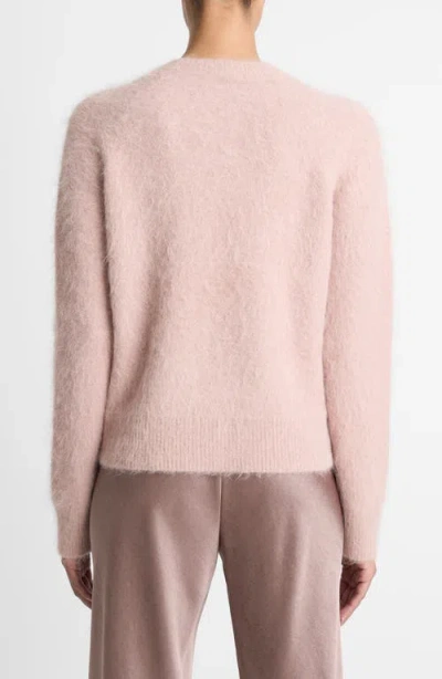 Vince Brushed Alpaca-blend Crew Neck Sweater In Beet Root In Pink