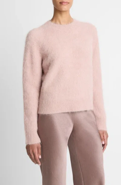 Vince Brushed Alpaca-blend Crew Neck Sweater In Beet Root In Pink