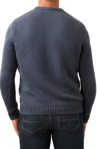 Faherty Heirloom Stripe Organic Cotton Crewneck Sweater In Gray