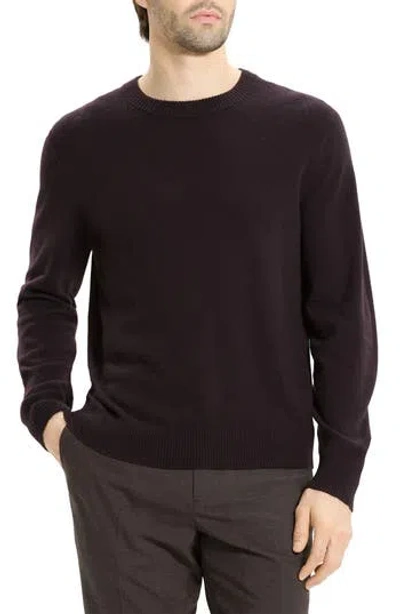 Theory Hilles Crewneck Sweater In Cashmere In Brown