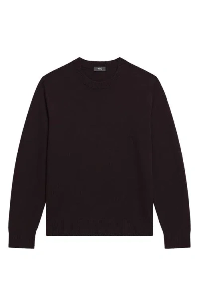 Theory Hilles Crewneck Sweater In Cashmere In Brown