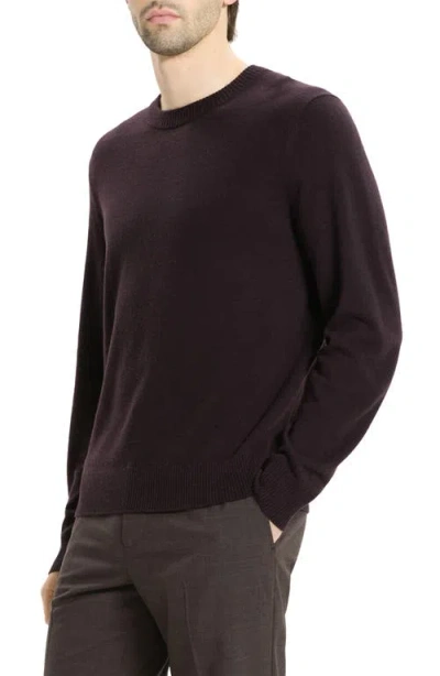 Theory Hilles Crewneck Sweater In Cashmere In Brown