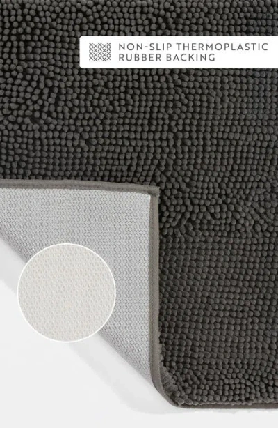 Homespun 2-pack Chenille Bath Mats In Black