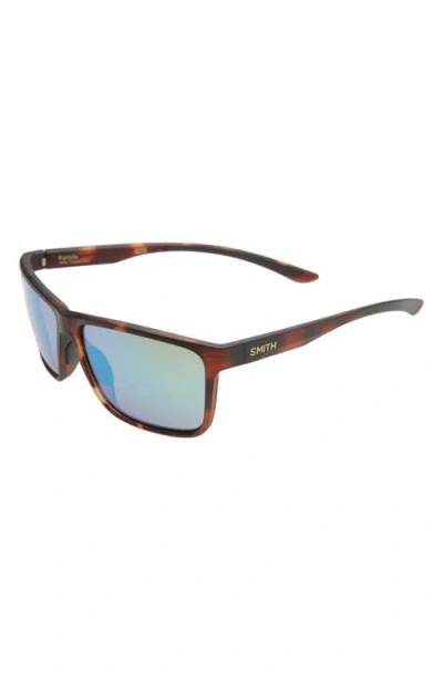 Smith Riptide 61mm Polarized Sport Square Sunglasses In Brown | ModeSens