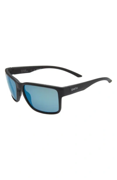 Smith Emerge 60mm Polarized Rectangle Sunglasses In Black