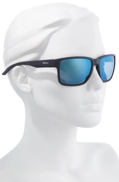 Smith Emerge 60mm Polarized Rectangle Sunglasses In Black