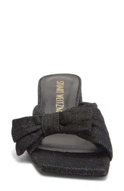 Stuart Weitzman Sofia 45 Slide Sandal In Black