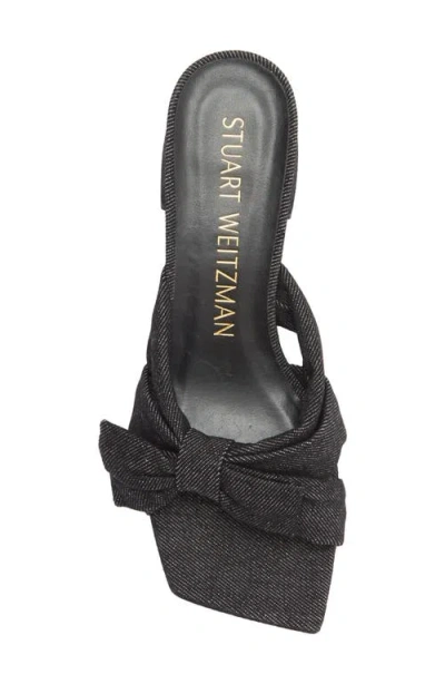 Stuart Weitzman Sofia 45 Slide Sandal In Black