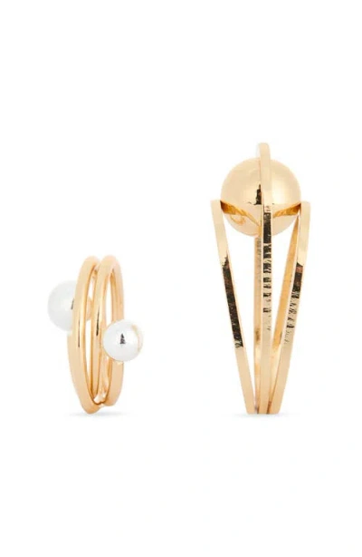 Leith 2-pack Abstract Rings In Gold