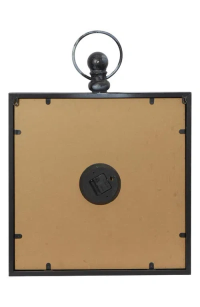 Uma Square Wall Clock In Black