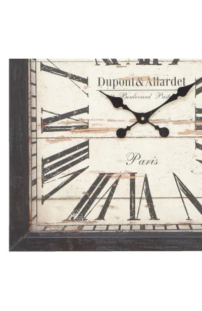 Uma Square Wall Clock In Black