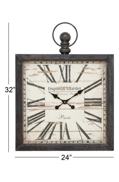 Uma Square Wall Clock In Black