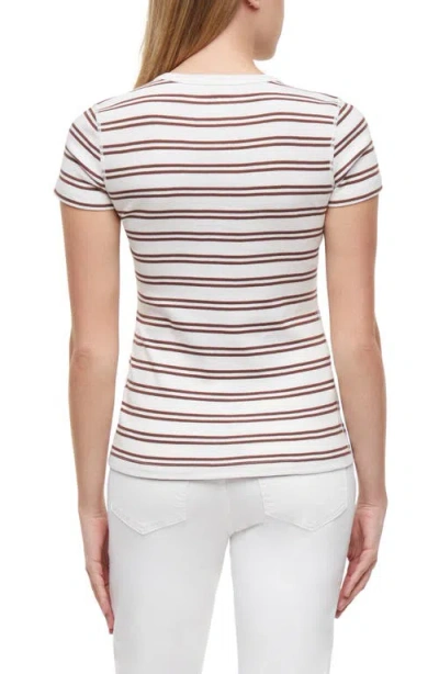 Three Dots Cotton Rib T-shirt In Multi