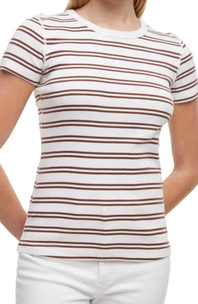 Three Dots Cotton Rib T-shirt In Multi