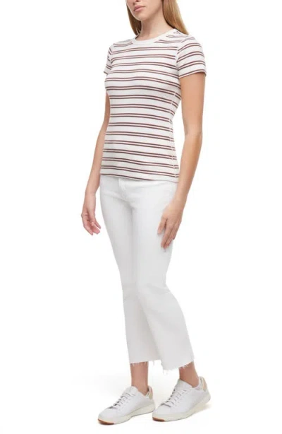 Three Dots Cotton Rib T-shirt In Multi