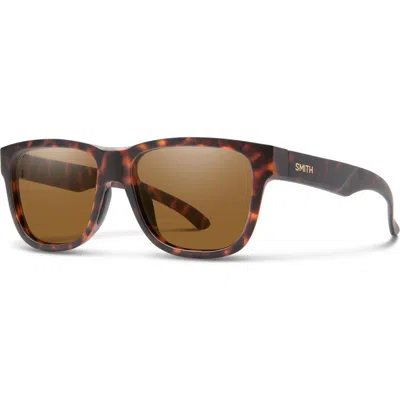 Smith Lowdown 2 Core Chromapop™ Polarized Square Sunglasses In Brown