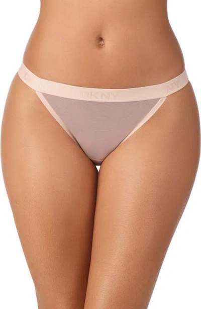 Dkny 3-pack Mesh Bikini Briefs In Multi