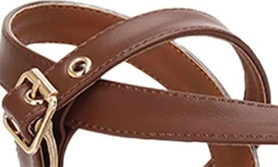 Seven7 Cross Strap Flat Sandal In Multi