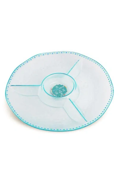 Core Home Divided Serving Platter In Blue
