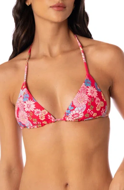 Maaji Balmy Reversible Bikini Top In Multi