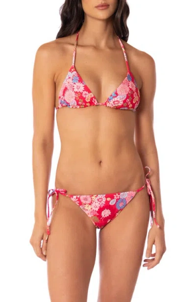 Maaji Balmy Reversible Bikini Top In Multi