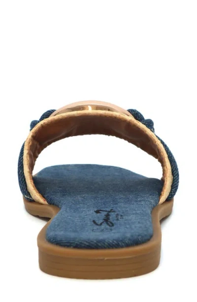 Seven7 Raffia Flat Sandal In White