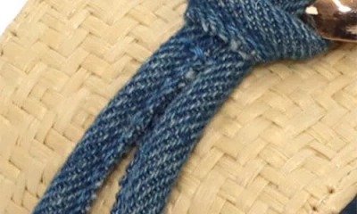 Seven7 Raffia Flat Sandal In White