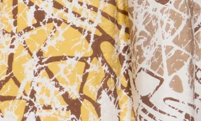 Renee C Pull-on A-line Midi Skirt In Multi