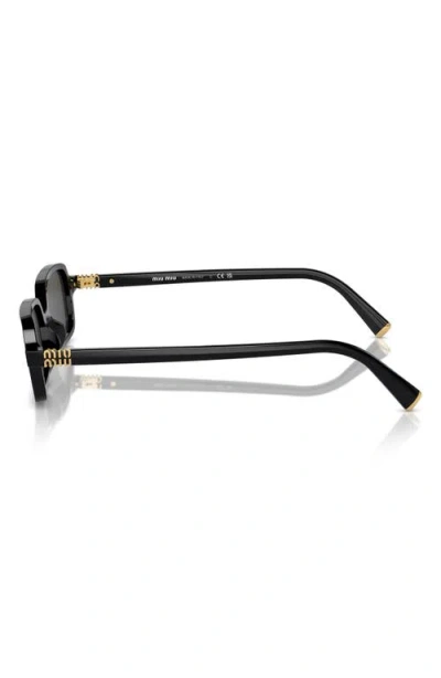 Miu Miu Rectangular-frame Acetate Sunglasses In Black