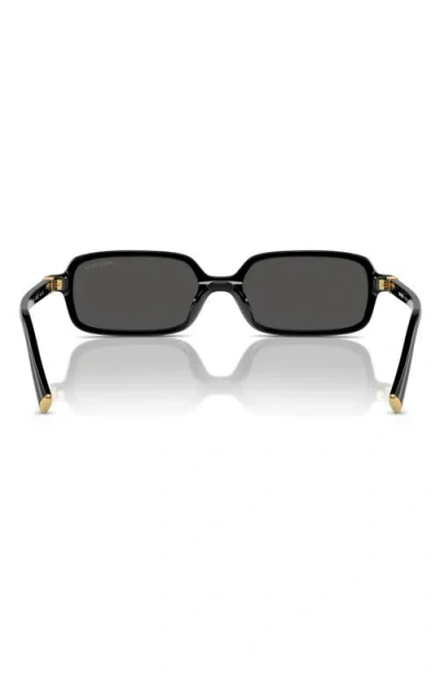 Miu Miu Rectangular-frame Acetate Sunglasses In Black